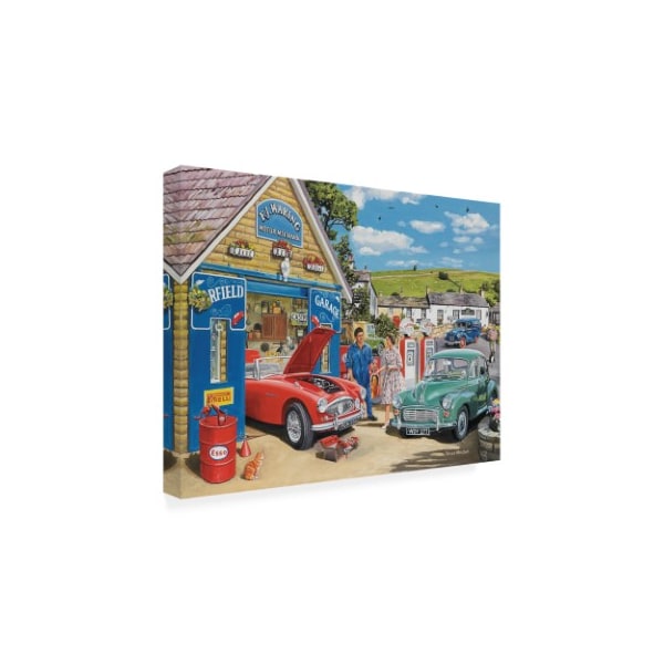 Trevor Mitchell 'The Village Garage' Canvas Art,24x32